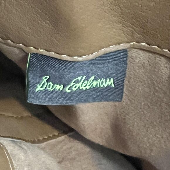 Sam Edelman Penny 2 Riding Boots Womens Size 6.5 Wide Calf Tan Leather Knee High - Picture 6 of 16